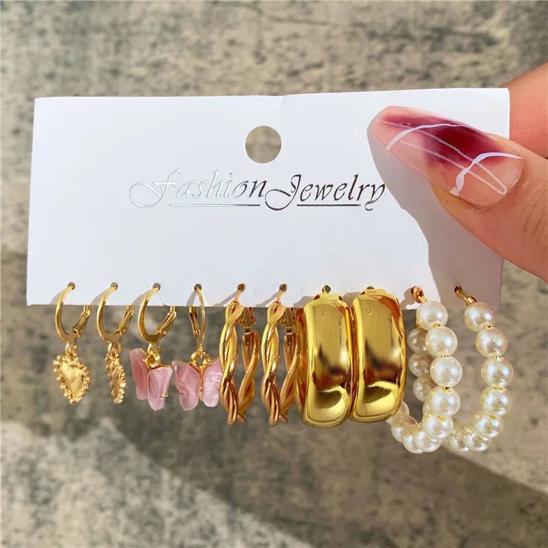 🦋 Boucles d'Oreilles Papillon Acrylique Creux - Design Élégant Femme - FoytiShop