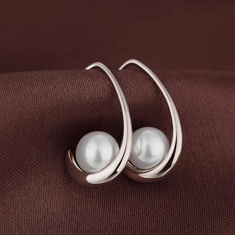 Boucles d'Oreilles Perles Style Européen Élégantes - FoytiShop