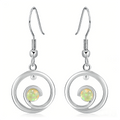 Boucles d’Oreilles Pierre Bleue Chic — Élégance Lumineuse - FoytiShop