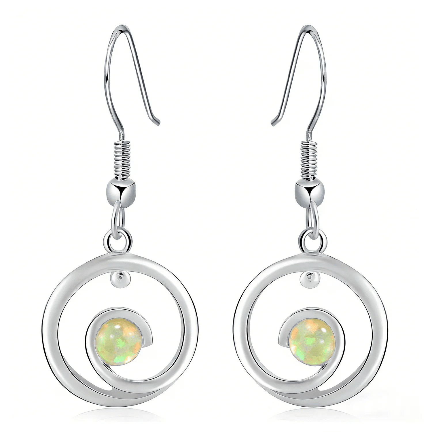 Boucles d’Oreilles Pierre Bleue Chic — Élégance Lumineuse - FoytiShop