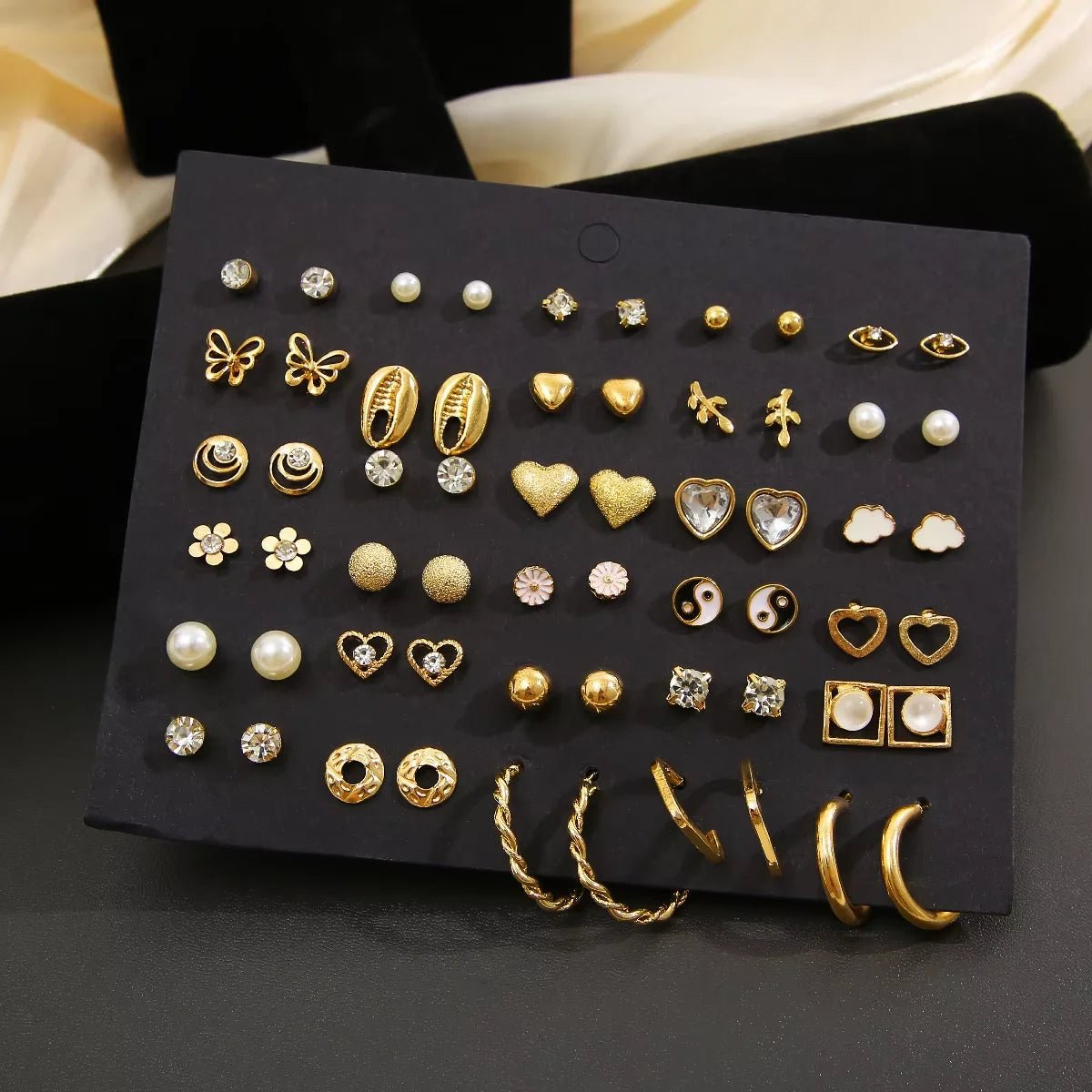 💎 Boucles d'Oreilles Vintage Couleur Or pour Femme - Élégance Intemporelle - FoytiShop