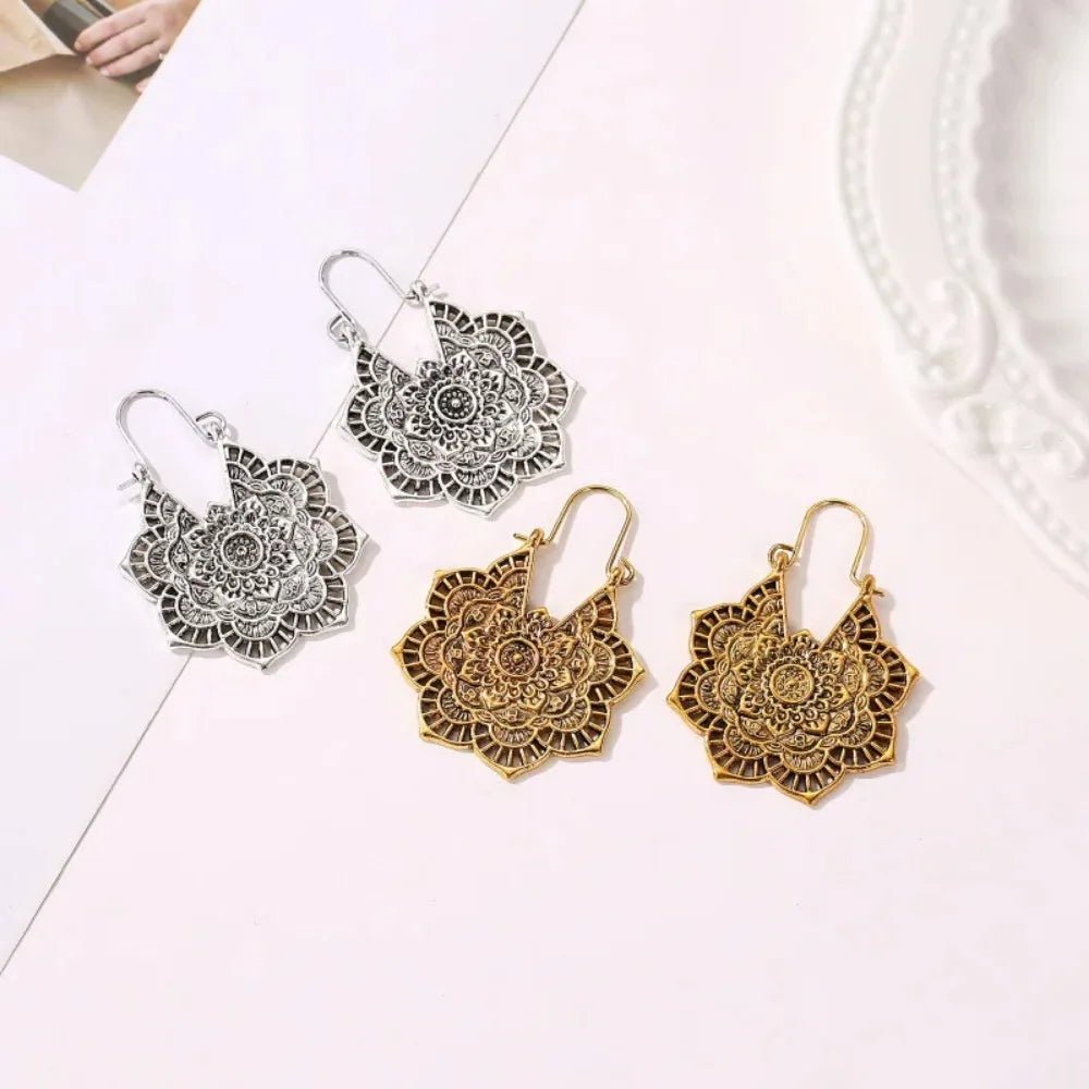 Boucles d’Oreilles Vintage Dorées — Charme & Élégance Intemporelle - FoytiShop