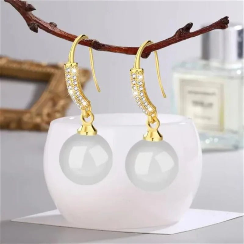 💎 Boucles d'Oreilles Zircon Brillantes Femme - Élégance Classique - FoytiShop