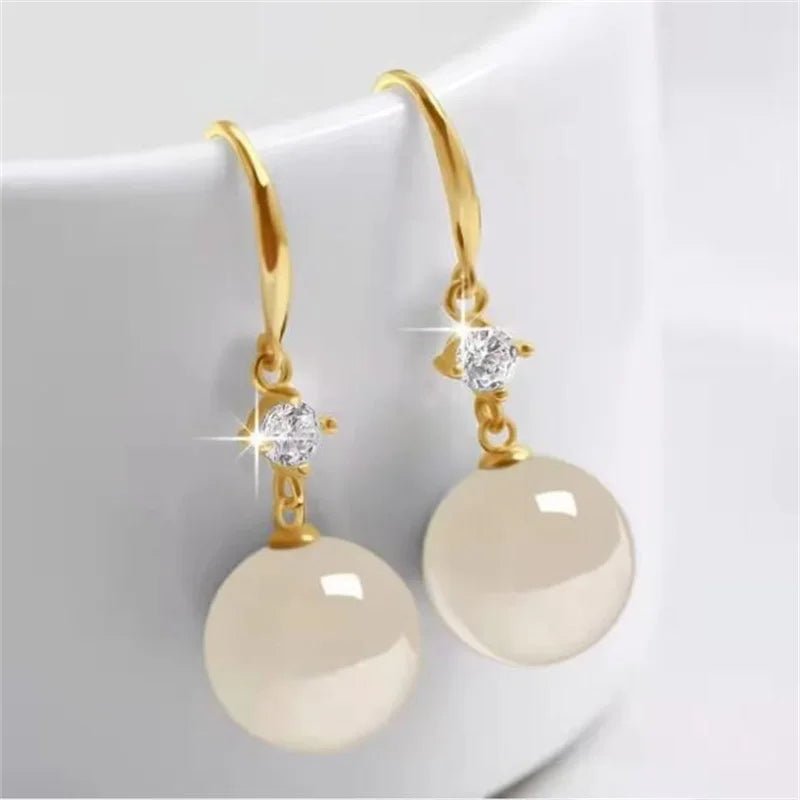 💎 Boucles d'Oreilles Zircon Brillantes Femme - Élégance Classique - FoytiShop