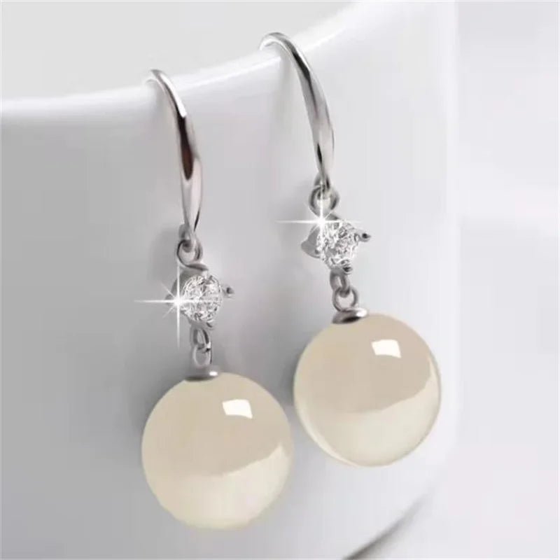 💎 Boucles d'Oreilles Zircon Brillantes Femme - Élégance Classique - FoytiShop
