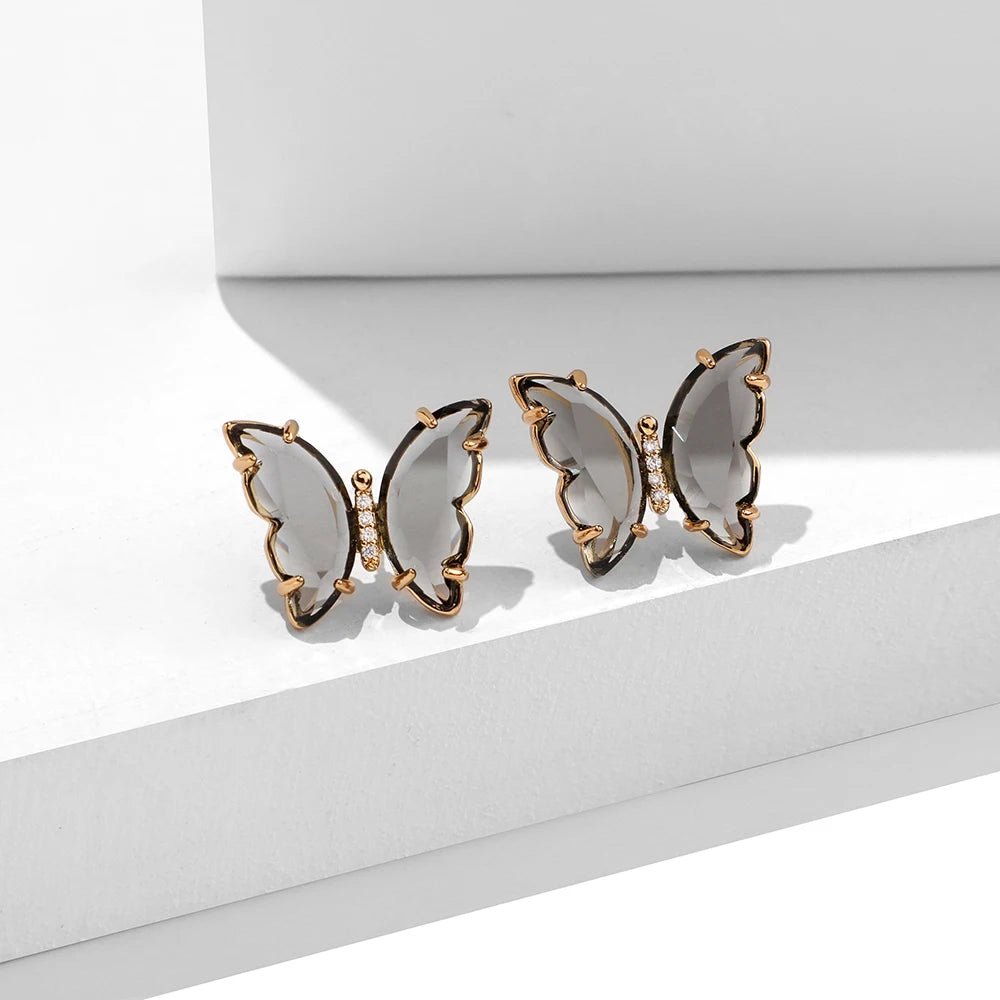 💎 Boucles d'Oreilles Zircon Carrées Brillantes Femme - Élégance Moderne - FoytiShop