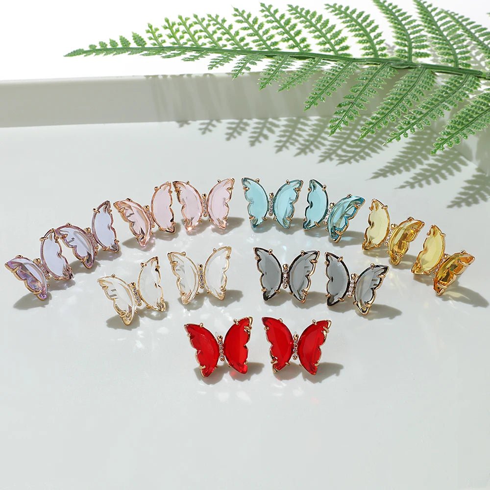 💎 Boucles d'Oreilles Zircon Carrées Brillantes Femme - Élégance Moderne - FoytiShop