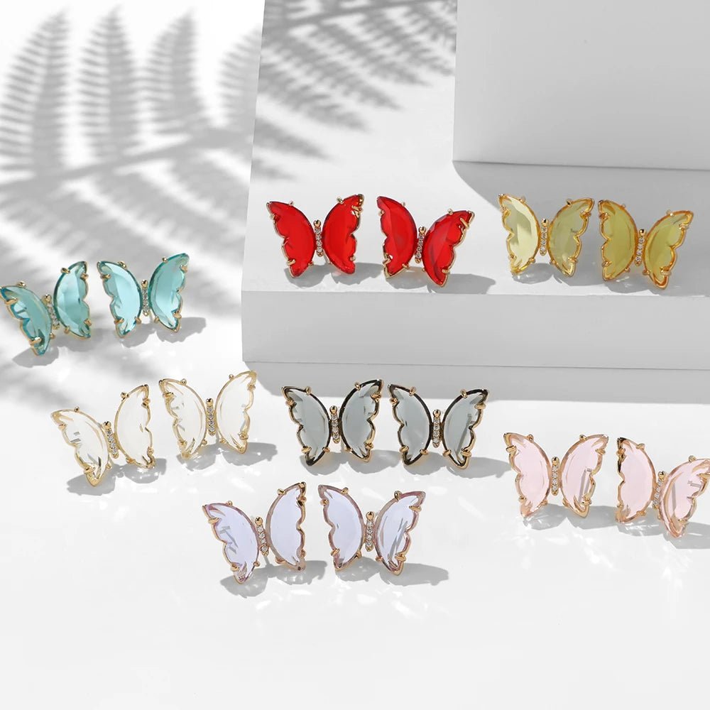 💎 Boucles d'Oreilles Zircon Carrées Brillantes Femme - Élégance Moderne - FoytiShop