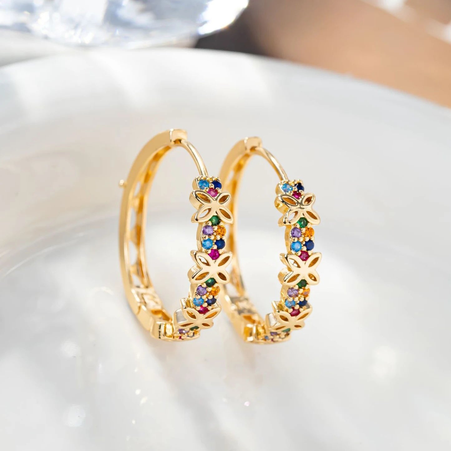 💎 Boucles d'Oreilles Zircon Goutte Luxe Femme - Élégance Premium - FoytiShop