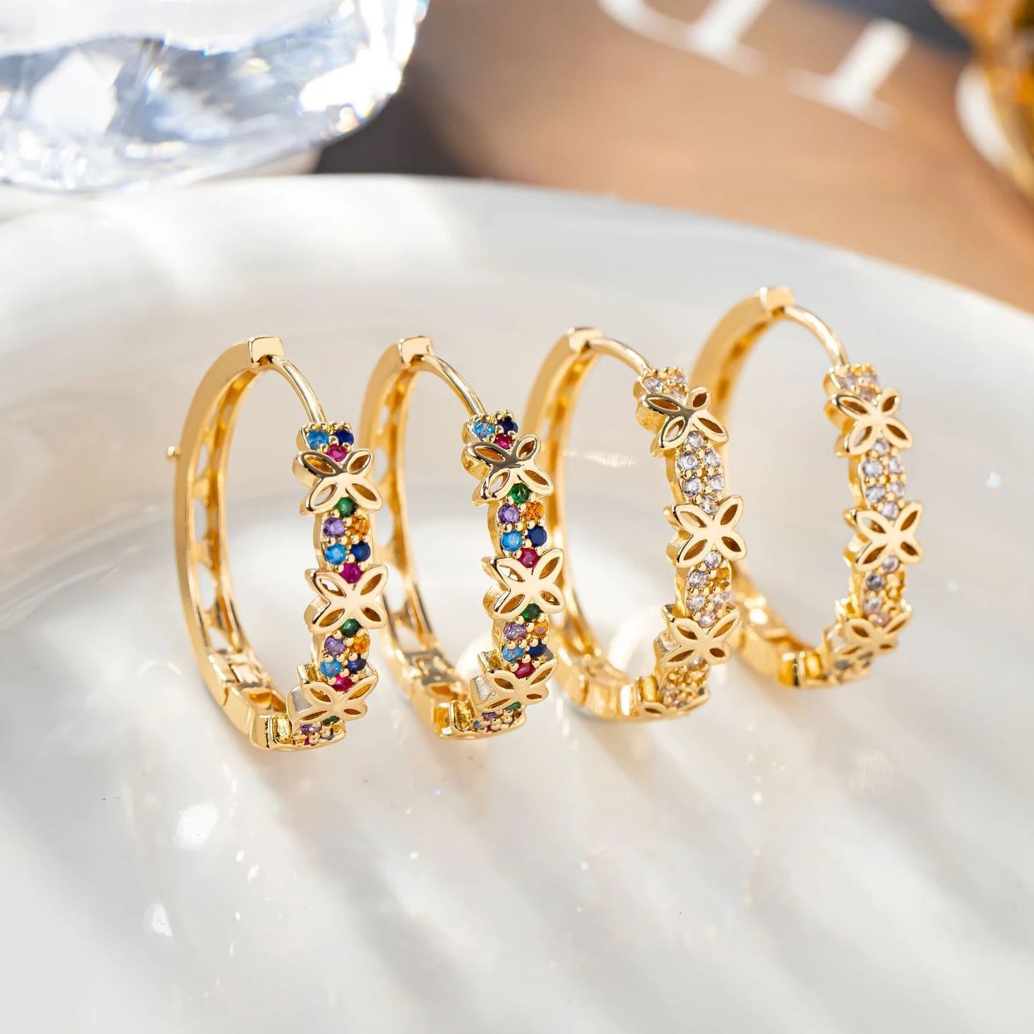 💎 Boucles d'Oreilles Zircon Goutte Luxe Femme - Élégance Premium - FoytiShop