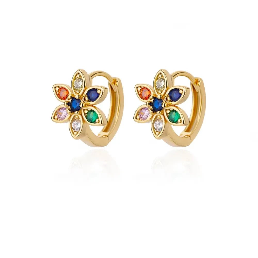 💎 Boucles d'Oreilles Zircon Rondes Luxe Femme - Classique Élégant - FoytiShop