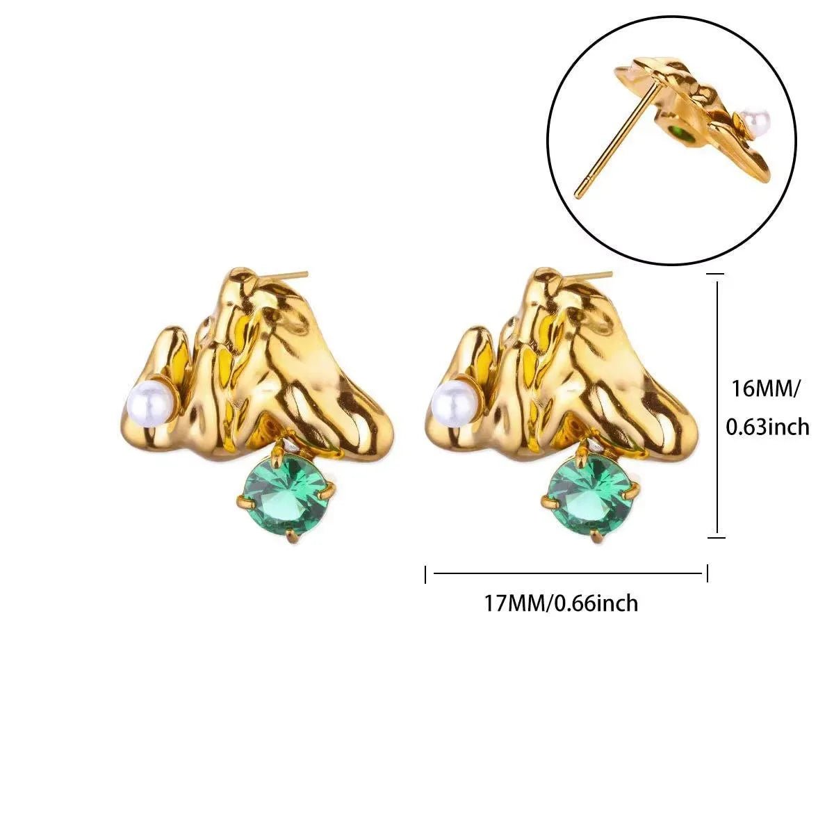 💎 Boucles d'Oreilles Zircon Rondes Luxe Femme - Classique Élégant - FoytiShop