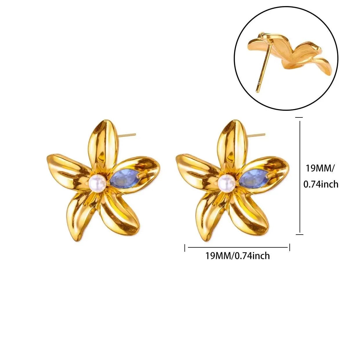 💎 Boucles d'Oreilles Zircon Rondes Luxe Femme - Classique Élégant - FoytiShop