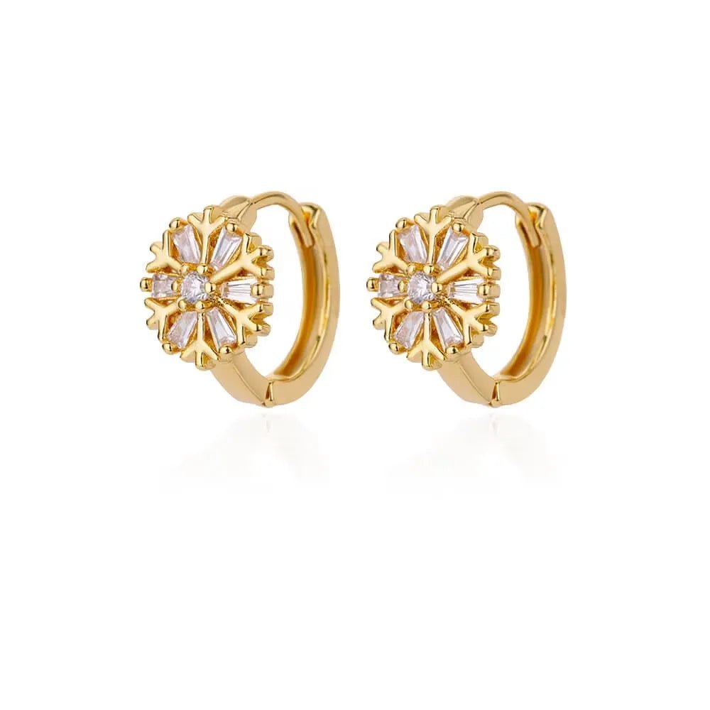 💎 Boucles d'Oreilles Zircon Rondes Luxe Femme - Classique Élégant - FoytiShop