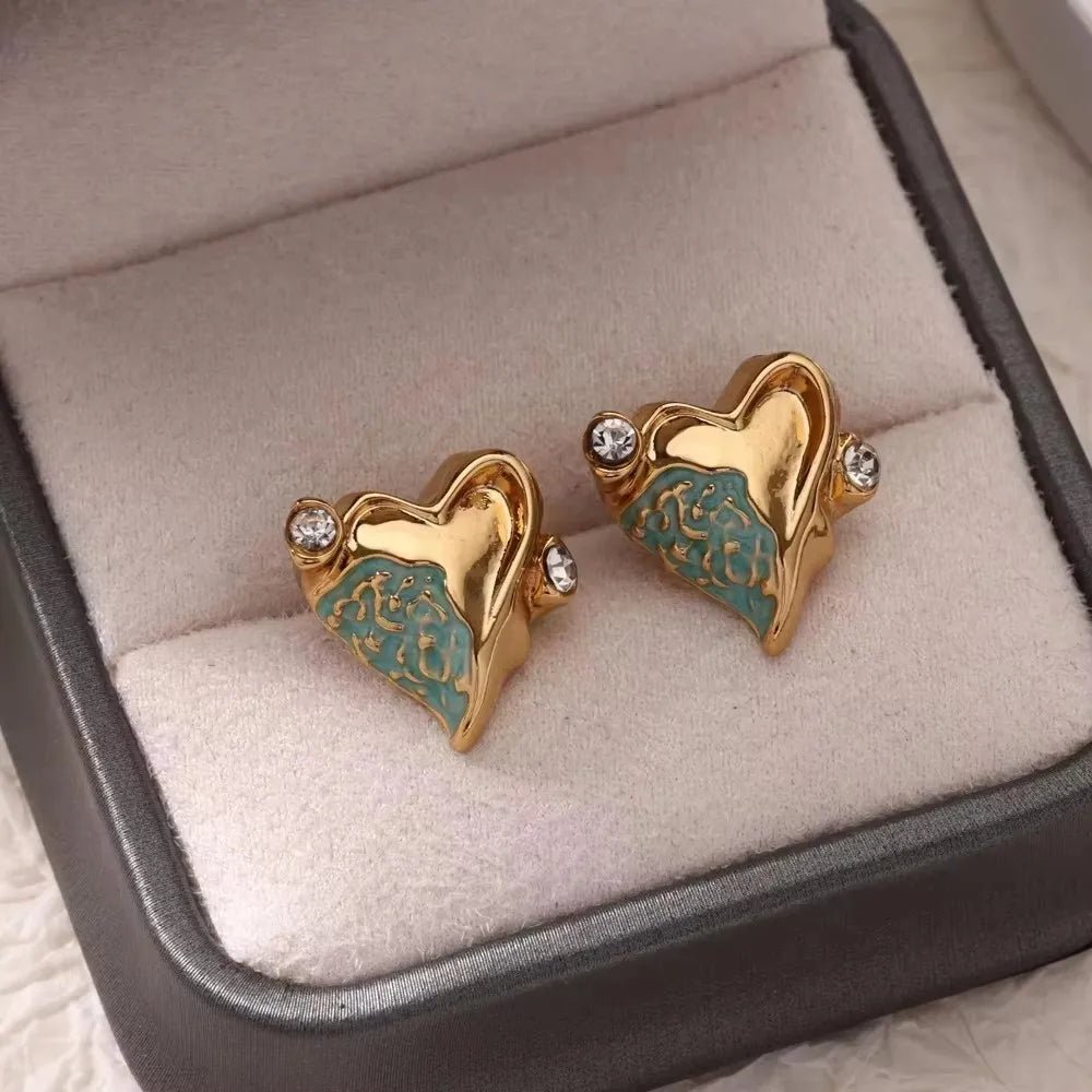 💎 Boucles d'Oreilles Zircon Rondes Luxe Femme - Classique Élégant - FoytiShop