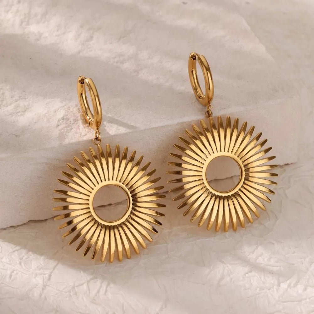💎 Boucles d'Oreilles Zircon Rondes Luxe Femme - Classique Élégant - FoytiShop