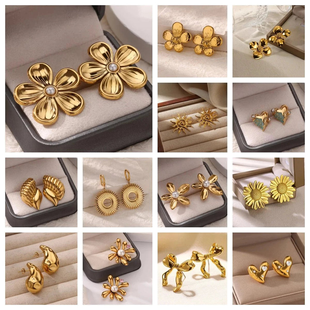 💎 Boucles d'Oreilles Zircon Rondes Luxe Femme - Classique Élégant - FoytiShop