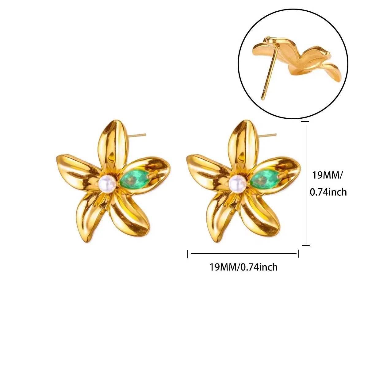 💎 Boucles d'Oreilles Zircon Rondes Luxe Femme - Classique Élégant - FoytiShop