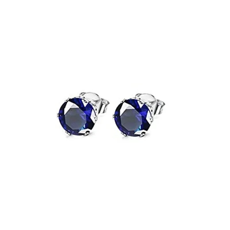 Boucles d'Oreilles Zircone Violette - Femme - FoytiShop