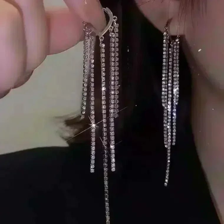 Boucles Élégance Délicate — Style Minimaliste - noire doré - FoytiShop