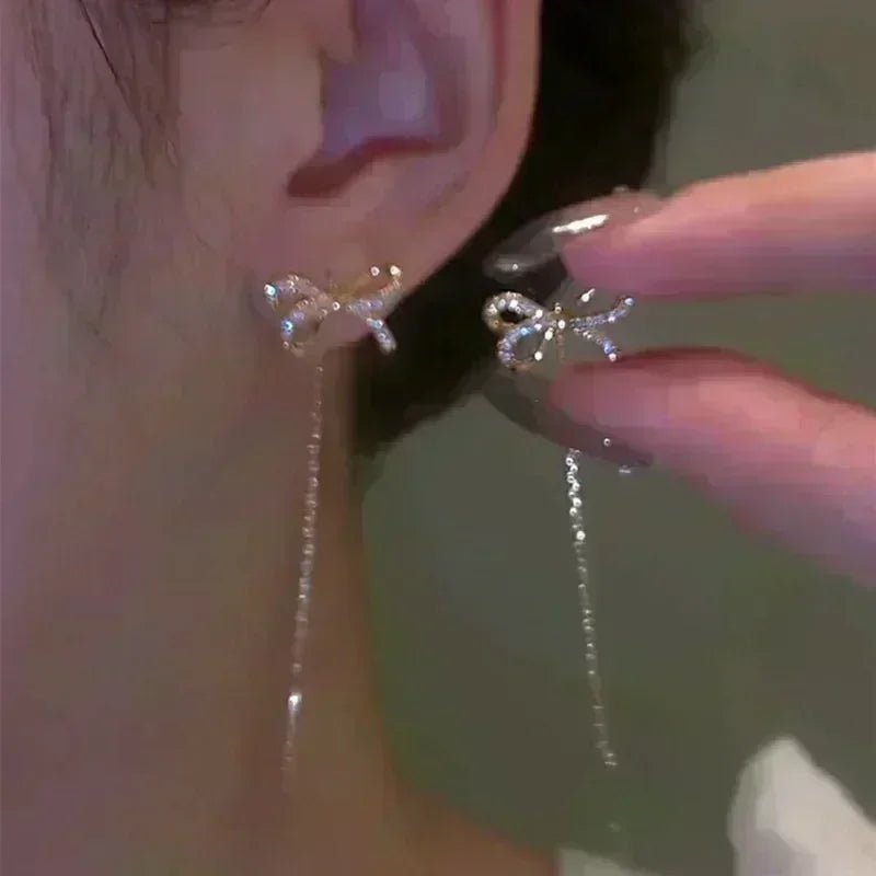 Boucles Élégance Délicate — Style Minimaliste - noire doré - FoytiShop