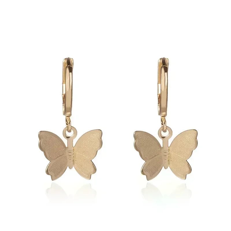 Boucles Élégance Délicate — Style Minimaliste - noire doré - FoytiShop