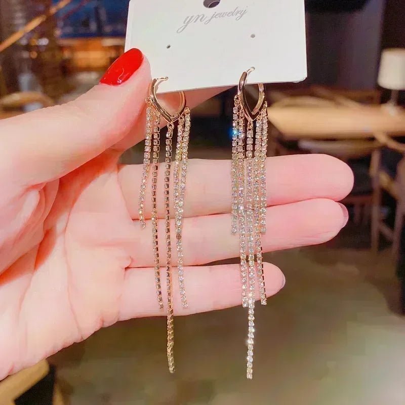 Boucles Élégance Délicate — Style Minimaliste - noire doré - FoytiShop