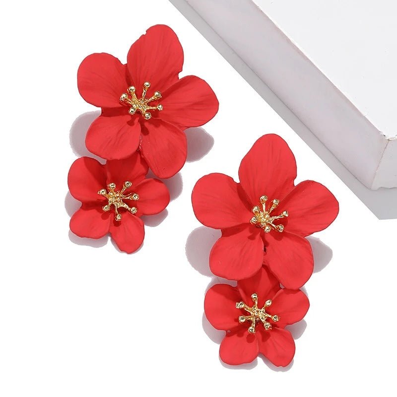 Boucles Fleurs Colorées — Élégance Lumineuse & Style Tendance - FoytiShop