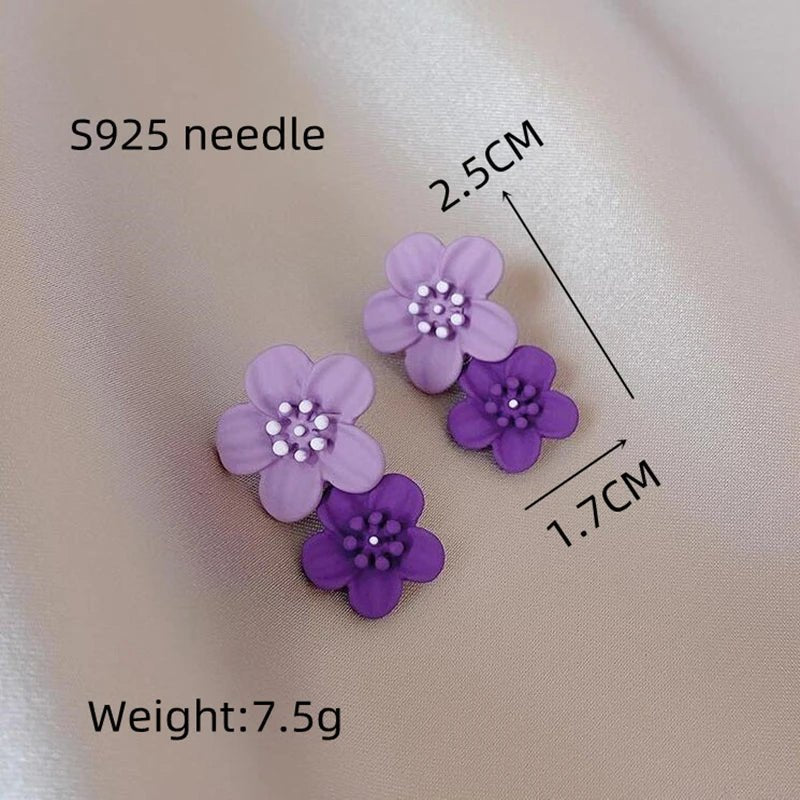 Boucles Fleurs Colorées — Élégance Lumineuse & Style Tendance - FoytiShop