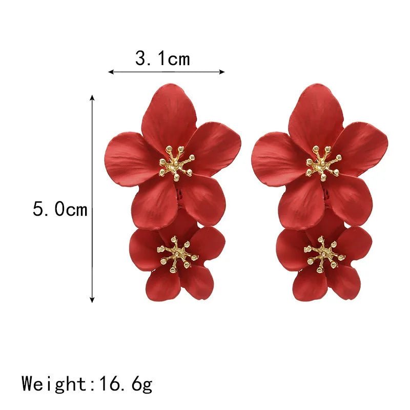 Boucles Fleurs Colorées — Élégance Lumineuse & Style Tendance - FoytiShop
