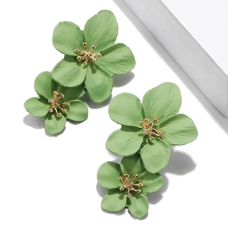 Boucles Fleurs Colorées — Élégance Lumineuse & Style Tendance - FoytiShop