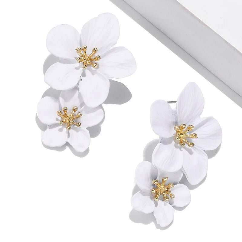 Boucles Fleurs Colorées — Élégance Lumineuse & Style Tendance - FoytiShop