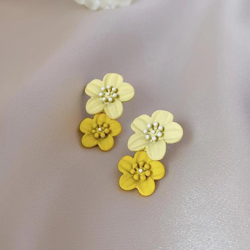 Boucles Fleurs Colorées — Élégance Lumineuse & Style Tendance - FoytiShop