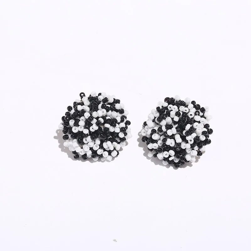 Boucles perles / studs colorées - FoytiShop