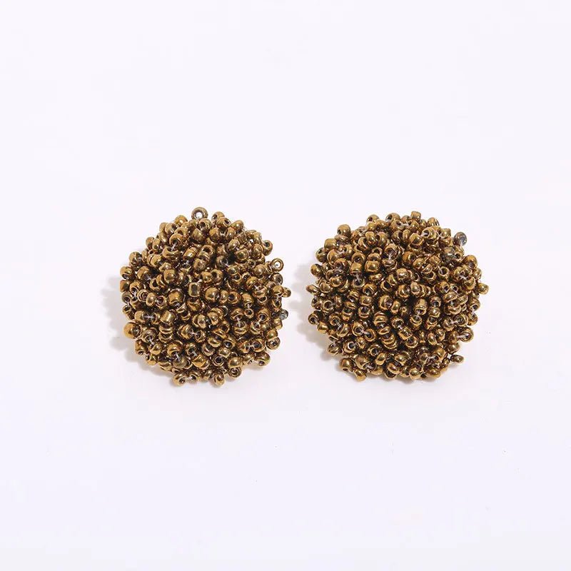 Boucles perles / studs colorées - FoytiShop