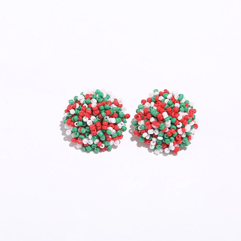 Boucles perles / studs colorées - FoytiShop