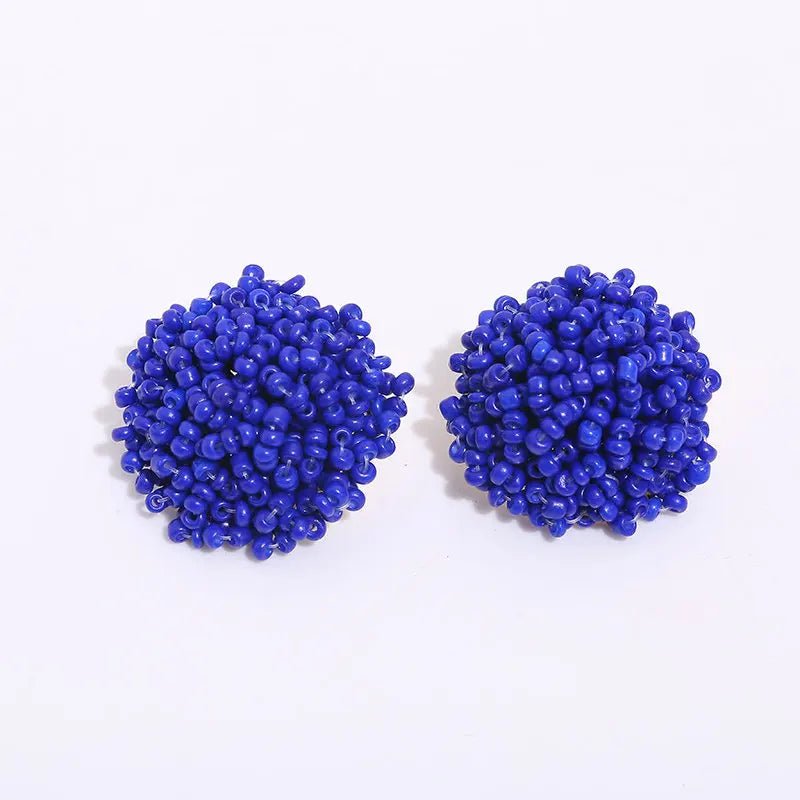 Boucles perles / studs colorées - FoytiShop