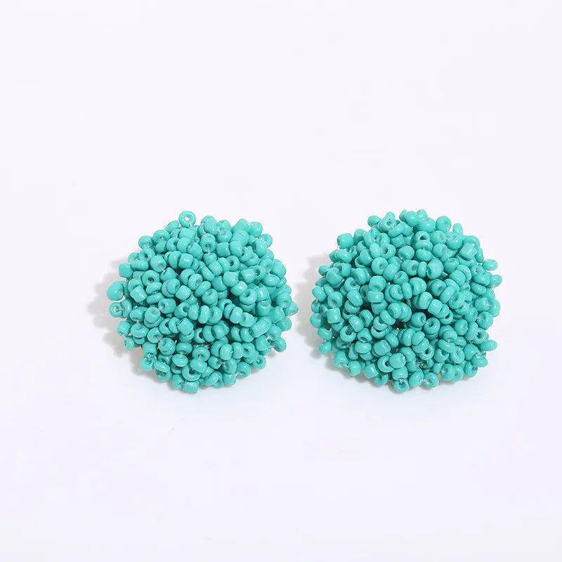 Boucles perles / studs colorées - FoytiShop