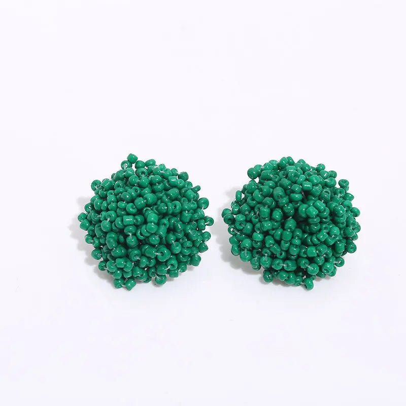 Boucles perles / studs colorées - FoytiShop