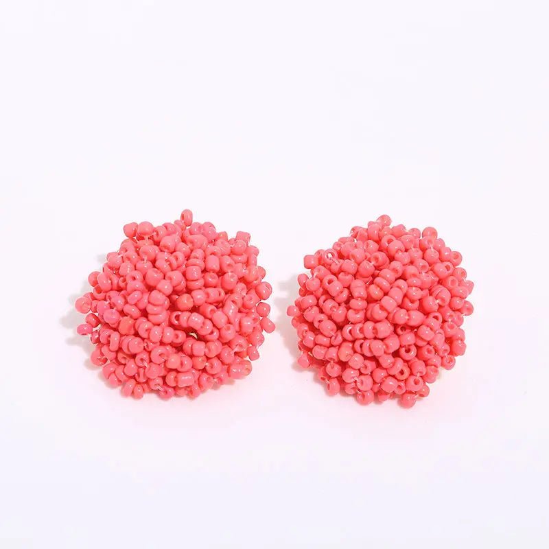 Boucles perles / studs colorées - FoytiShop