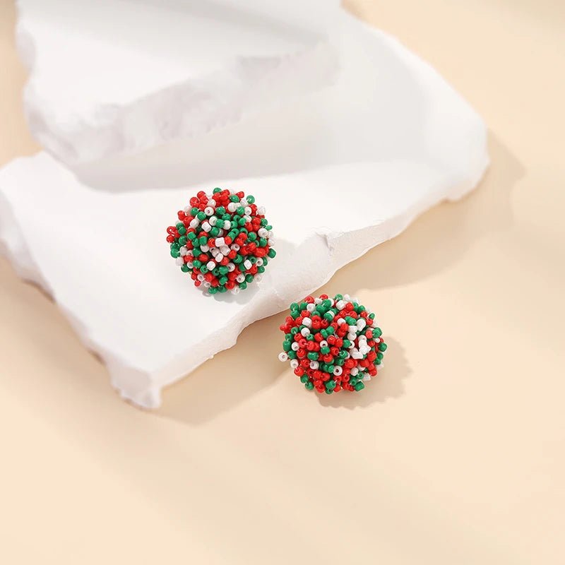 Boucles perles / studs colorées - FoytiShop