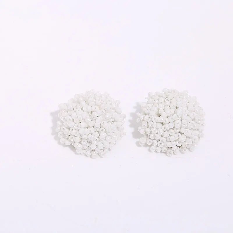 Boucles perles / studs colorées - FoytiShop