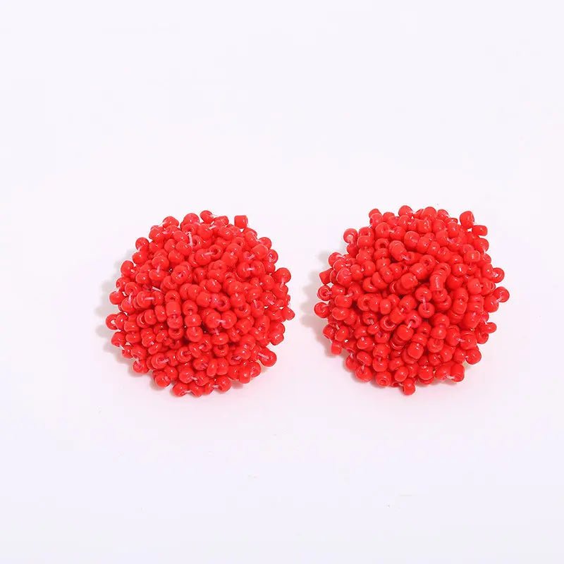 Boucles perles / studs colorées - FoytiShop