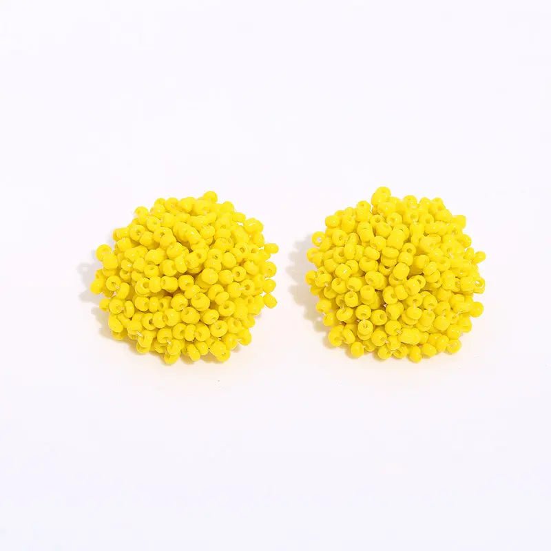 Boucles perles / studs colorées - FoytiShop