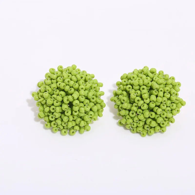 Boucles perles / studs colorées - FoytiShop