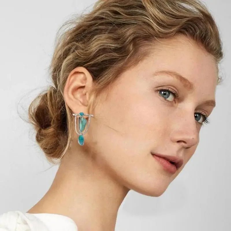 Boucles turquoise chic - FoytiShop