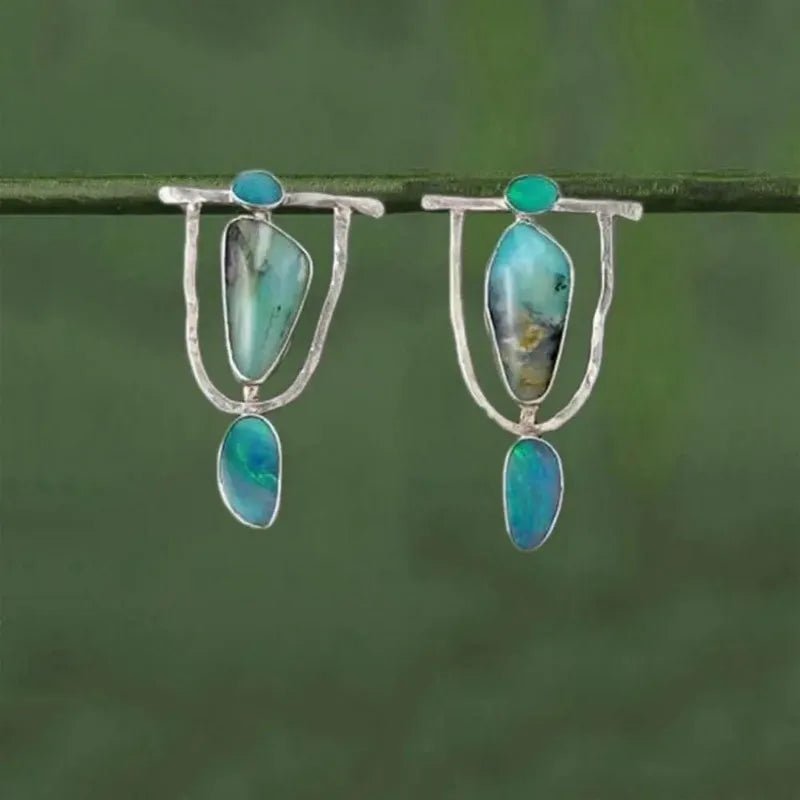 Boucles turquoise chic - FoytiShop