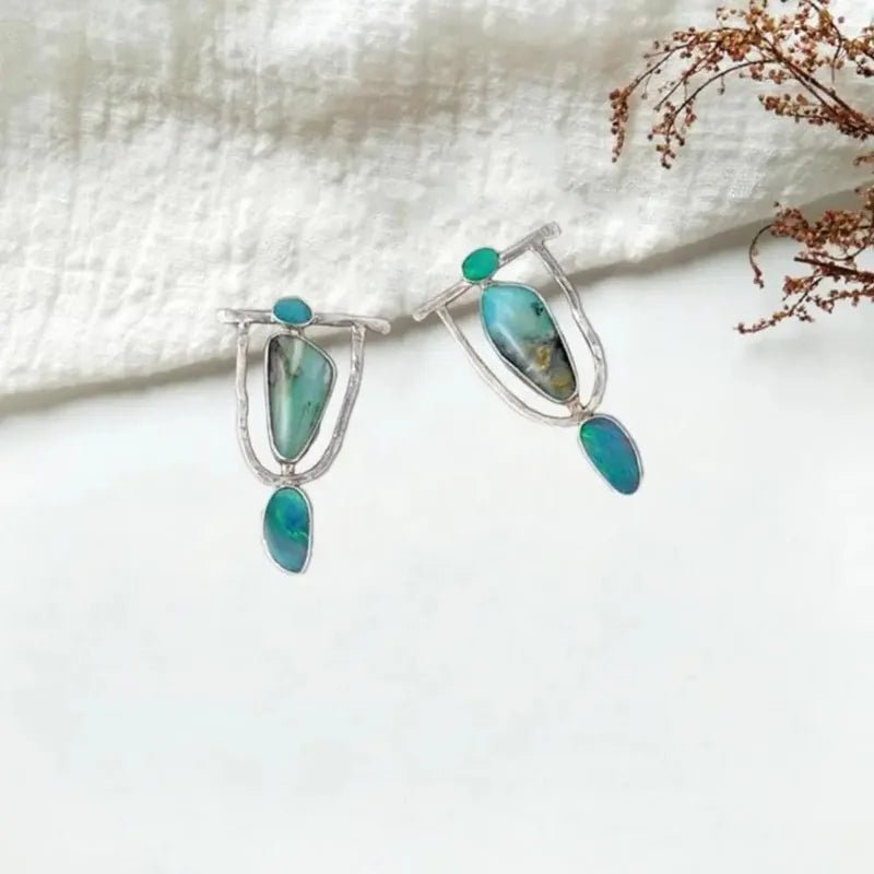 Boucles turquoise chic - FoytiShop