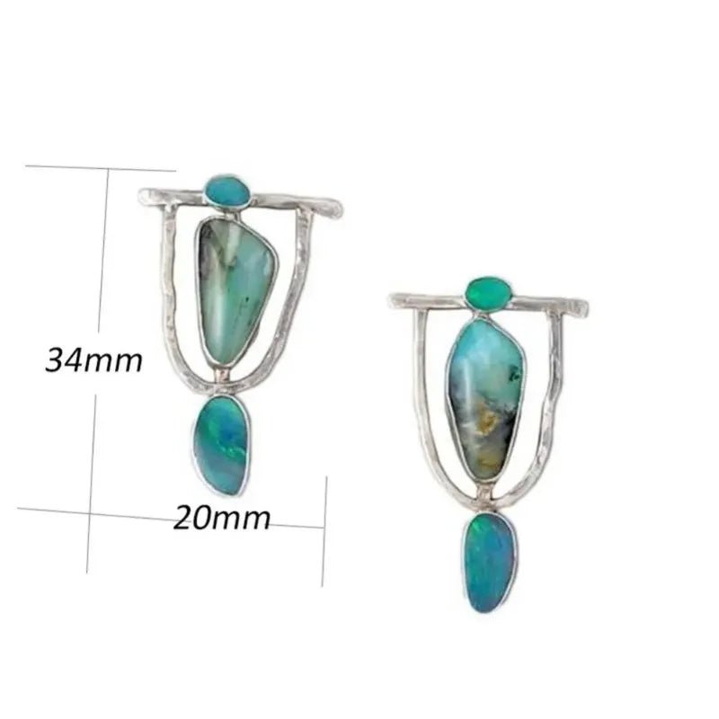 Boucles turquoise chic - FoytiShop