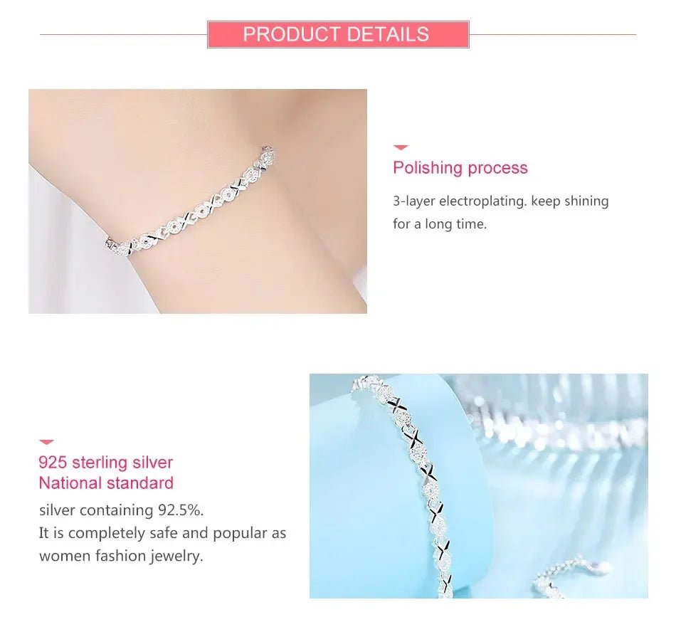 Bracelet Argent 925 à Breloques - Femme - FoytiShop